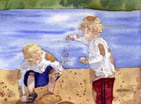 Kendra Smith original commissioned watercolour painting